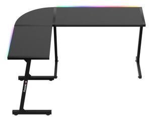 Herní rohový stůl Hero 6.0 RGB černý