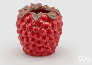 EDG Keramická váza ve tvaru maliny, červená, 21 cm