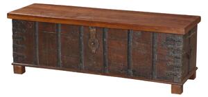 Starožítná truhla z teakového dřeva, 147x47x53cm