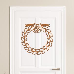 Dřevo života | Vánoční věnec se zvonky | Barva: Bílá | Rozměry Ø: 30 | Materiál: HDF - dřevovláknitá deska