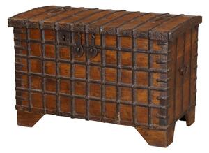 Starožítná truhla z teakového dřeva, 116x64x77cm