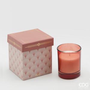 EDG Svíčka ve skle a dárkové krabičce se zvukovým efektem, 9 x 8 cm