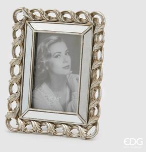 EDG Fotorámeček se stříbrným kovovým dekorem, 24 x 18 cm