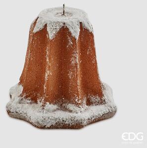 EDG Vánoční svíčka ve tvaru pečiva Pandoro - velká