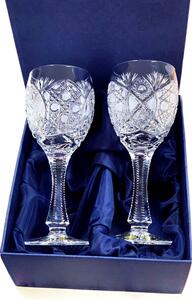 Bohemia Crystal Ručně broušené sklenice na víno 130ml (set po 2ks)