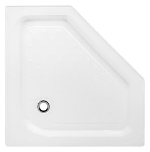 BPS-koupelny Pětiúhelníková akrylátová sprchová vanička SXL07B WH 90x90 bílá