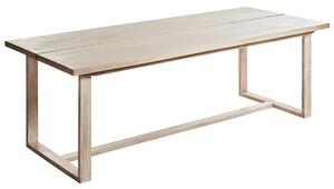 Zahradní jídelní stůl AZZANELLO 230 cm 100 cm Akáciové dřevo Světle hnědá