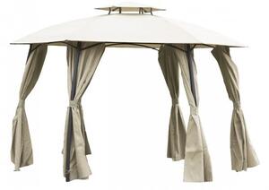 Zahradní pavilon 360x270 cm s posuvnými stěnami GAVI v béžové barvě