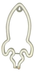ACA Lighting Neonová lampička - Raketa, 3x AA baterie/USB kabel, IP20, žlutá barva