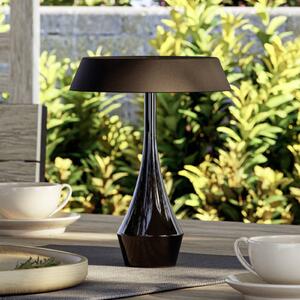 EGLO LED stolní lampa s akumulátorem TURCIO, černá, výška 20 cm, IP44,, stmívatelný, Černá, Obývací pokoj / jídelna, kov