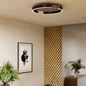EGLO LED stropní svítidlo COPERTINO, bronzová, Ø 45 cm, kov,, stmívatelný, Bronz / starožitná mosaz, Obývací pokoj / jídelna, kov