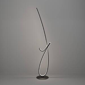 EGLO LED stojací lampa CARDONCITO, černá, výška 130 cm,, Černá, Obývací pokoj / jídelna, kov