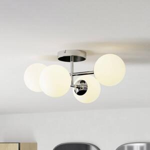 EGLO Stropní světlo CASTROVIDO, chrom, 48 cm, 4ramenné, IP44, G9-LED, Chrom / stříbro, Obývací pokoj / jídelna, kov, Koule