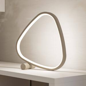 EGLO LED stolní lampa LEPORANO s LED, béžová, výška 28 cm, kov, stmívatelný, Krémová / jantar, Obývací pokoj / jídelna, kov