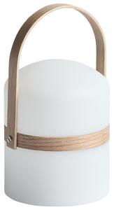Venkovní stolní LED lampa ESTERO s dálkovým ovládáním Bílá
