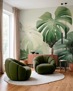 Fototapety Monstera v zelené, Fototapety s přírodními motivy, w05909 : uwalls.cz