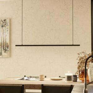 EGLO connect chytré LED závěsné světlo FLATRON-Z, 101 cm, černá, stmívatelný, Černá, Obývací pokoj / jídelna, kov