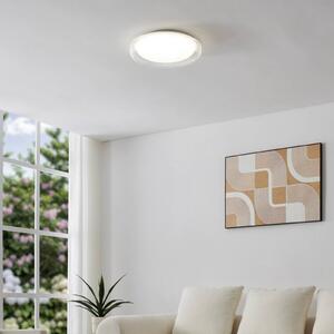 EGLO LED stropní svítidlo MONTEDORO, čiré/bílé, Ø 40 cm,, Bílá / opál, Obývací pokoj / jídelna, kov