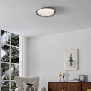 EGLO LED stropní svítidlo CONISTARINO, kouřově šedé, Ø 40 cm,, Hliník / šedá / zinek, Obývací pokoj / jídelna, kov