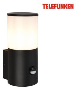BRILONER TELEFUNKEN venkovní nástěnné svítidlo, pohybové čidlo, ochrana proti stříkající vodě, difuzor, černé 322305TF