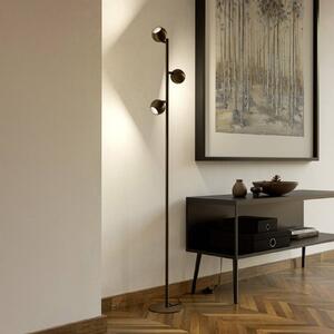 EGLO Stojací lampa BIMEDA 1, bronzová, výška 140 cm, 3ramenná, Bronz / starožitná mosaz, Obývací pokoj / jídelna, kov, Koule
