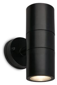 BRILONER Venkovní nástěnné svítidlo, IP54 voděodolné a prachotěsné, Up/Down, 16cm výška, černá 3792025