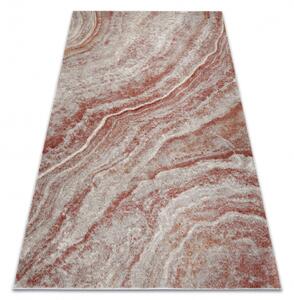 Makro Abra Kusový koberec FUSION 9776 Abstraktní Moderní béžový terakota hnědý Rozměr: 80x150 cm