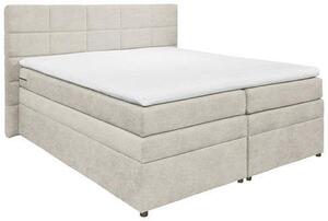 POSTEL BOXSPRING, 180/200 cm, pískové barvy MID.YOU - Postele s úložným prostorem, Online Only