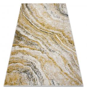 Makro Abra Kusový koberec FUSION 9776 Abstraktní Moderní krémový bílý žlutý Rozměr: 80x150 cm