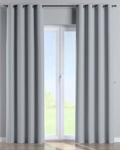 Závěs na kroužcích barva šedá látka zatemňovací
