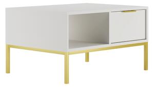 Kocot kids Konferenční stolek Austin 80 cm bílá/zlatá