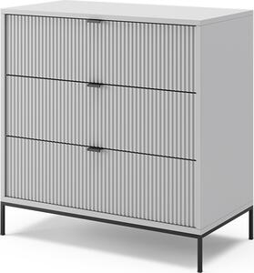 Kredenc Vicco Eliza Šedá 80 x 81.2 cm se 3 zásuvkami, Model 40428