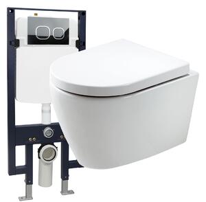 Wall Hung WC B-8030 - special saving package 20 - and support frame G3008 with flush plate