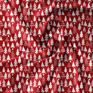 Povlečení z mikrovlákna CHRISTMAS TREES červené Rozměr povlečení: 70 x 90 cm | 140 x 200 cm