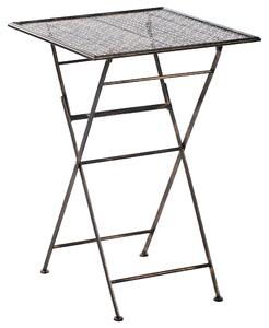 Zahradní barový stůl BORMIO 60 cm 60 cm Kov Černá