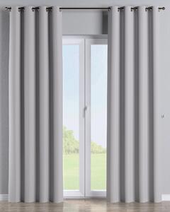 Závěs na kroužcích barva šedá látka zatemňovací