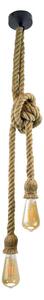 Lustr na lanku ROPE 2xE27/12W/230V