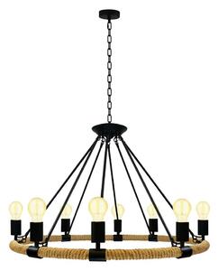 Lustr na řetězu ROPE ARTHUR 8xE27/20W/230V