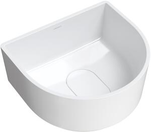 Omnires Cadence M+ umyvadlo 42x37 cm polokulatý na pult bílá CADENCE420BP