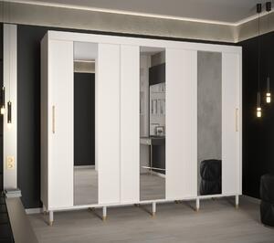 Šatní skříň Abi Calipso Pol Barva korpusu: Bílá, Rozměry: 250 cm, Dveře: Bílá + zrcadlo