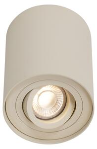 Sada 4 moderních přisazených bodových světel béžová GU10 50mm otočná a naklápěcí - Rondoo Up