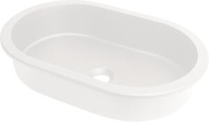 Deante Silia umyvadlo 58x39 cm oválné pod pult bílá CQS_AU6U