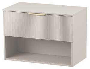 Cersanit Navado skříňka s deskou 80x45x56.7 cm pod umyvadlo závěsná cappuccino-béžová 1023-004