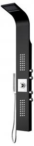 Sprchový panel z nerezové oceli černý Sprchový systém s termostatem SEDAL Sprchový sloup 8815