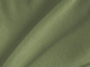 Dvoulůžkové prostěradlo z mikroplyše - Zelená, 180x200 cm