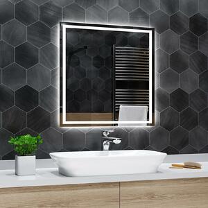Koupelnové zrcadlo s LED podsvícením ATLANTA šířka: 110 cm, výška: 110 cm