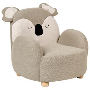 Dětské křeslo Koala HERVIK Tkanina Taupe