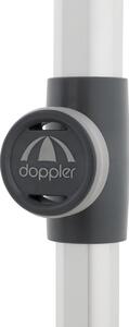Doppler EXPERT 220 x 140 cm - slunečník s automatickým naklápěním bordó