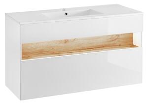 Koupelnová skříňka pod umyvadlo BAHAMA WHITE 120 cm