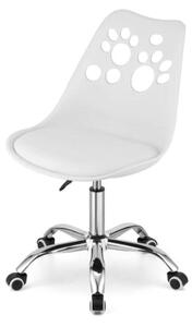Bestent Kancelářská židle bílá skandinávský styl PAW Basic